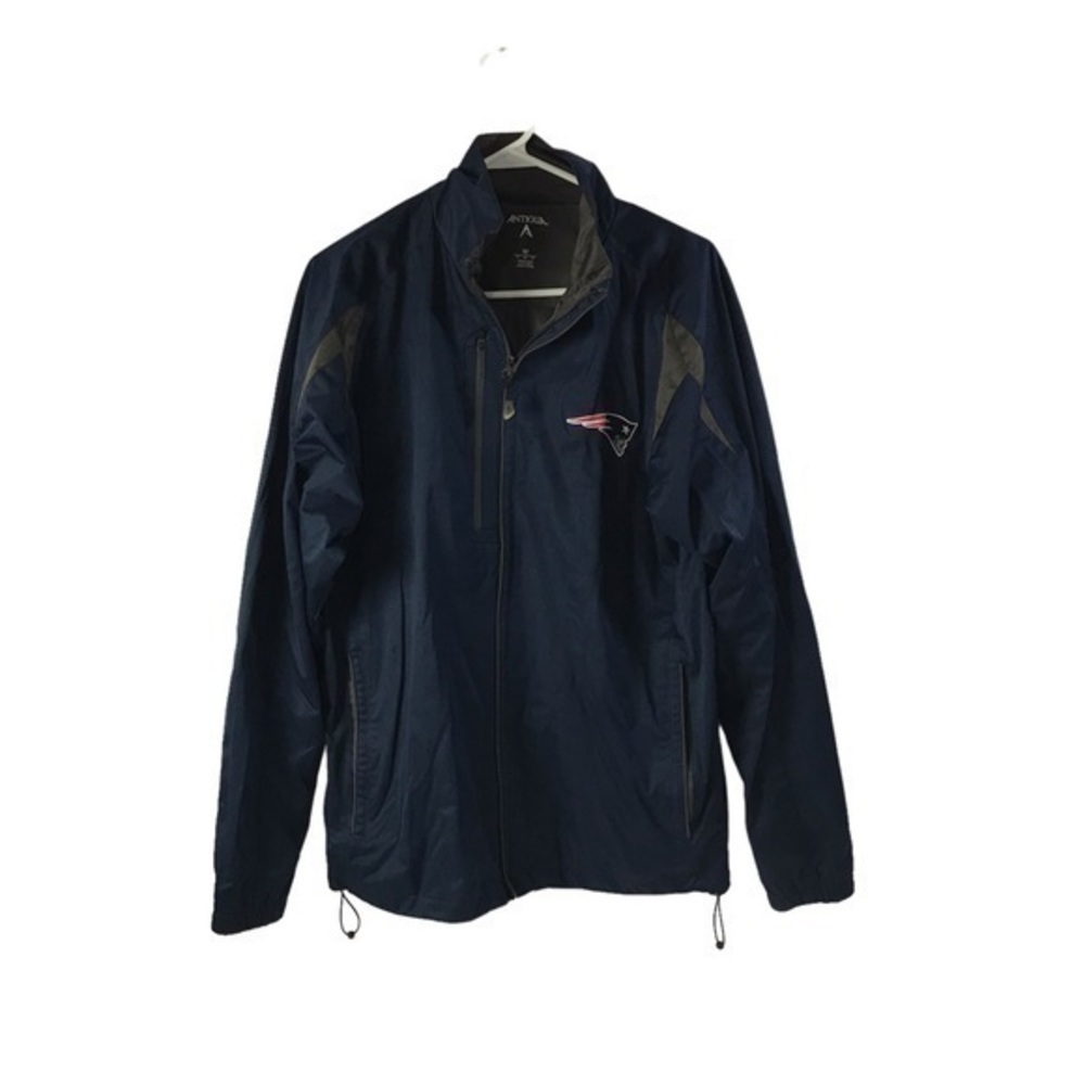 Antigua New England patroits full zip windbreaker jacket men’s size M , navy